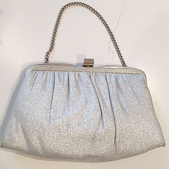 Vintage Ande Special Occasion Clutch/Handbag in Metallic Silver - Picture 1 of 11